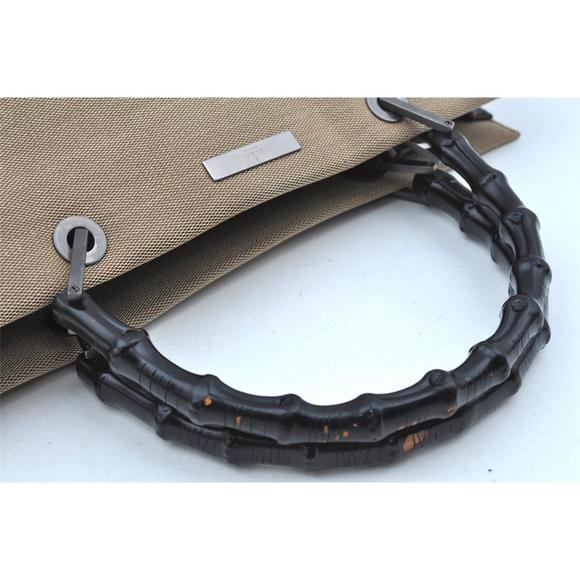 Auth Gucci Bamboo Hand Bag Canvas Beige #74848G18B - Picture 4 of 15